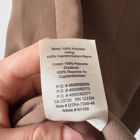 Aritzia Wilfred Bonneton Wrap Skirt Mocha Tan Brown Size Small - Picture 7 of 7